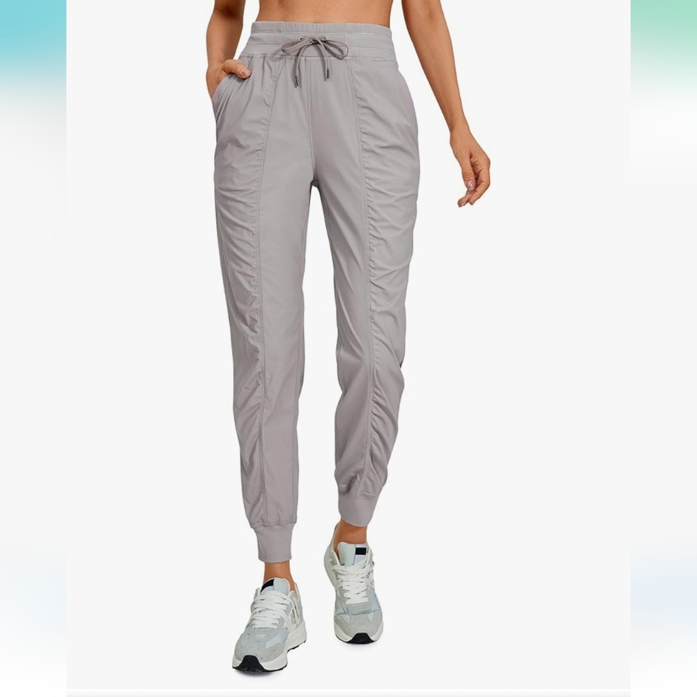 CRZ YOGA Striped Ruched Pocket Jogger 28''
